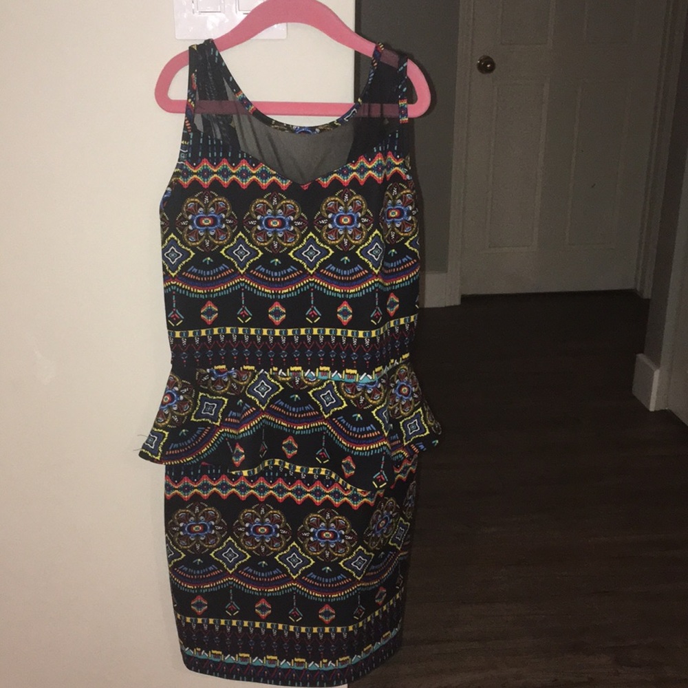 Stunning multi coloured cocktail dress